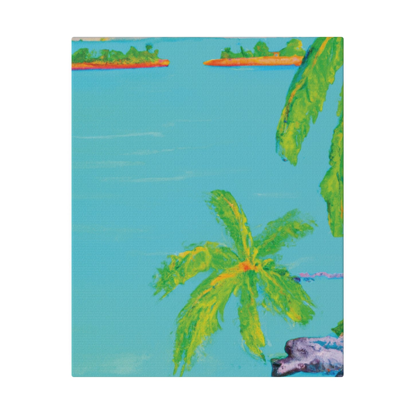 8932V - Bahamas Ocean Painting Print | Bahamas | Ocean | Beach | Poster | Home Decor | Wall Art | Canvas