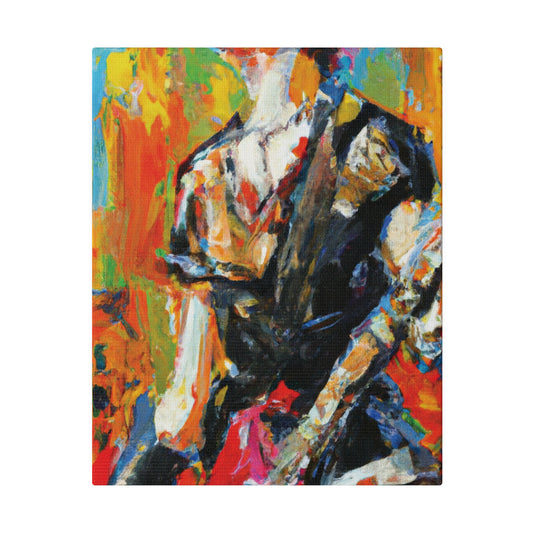 5867V - Rockstar Oil Painting Style Print | Poster | Home Decor | Wall Art | Music Art | Canvas