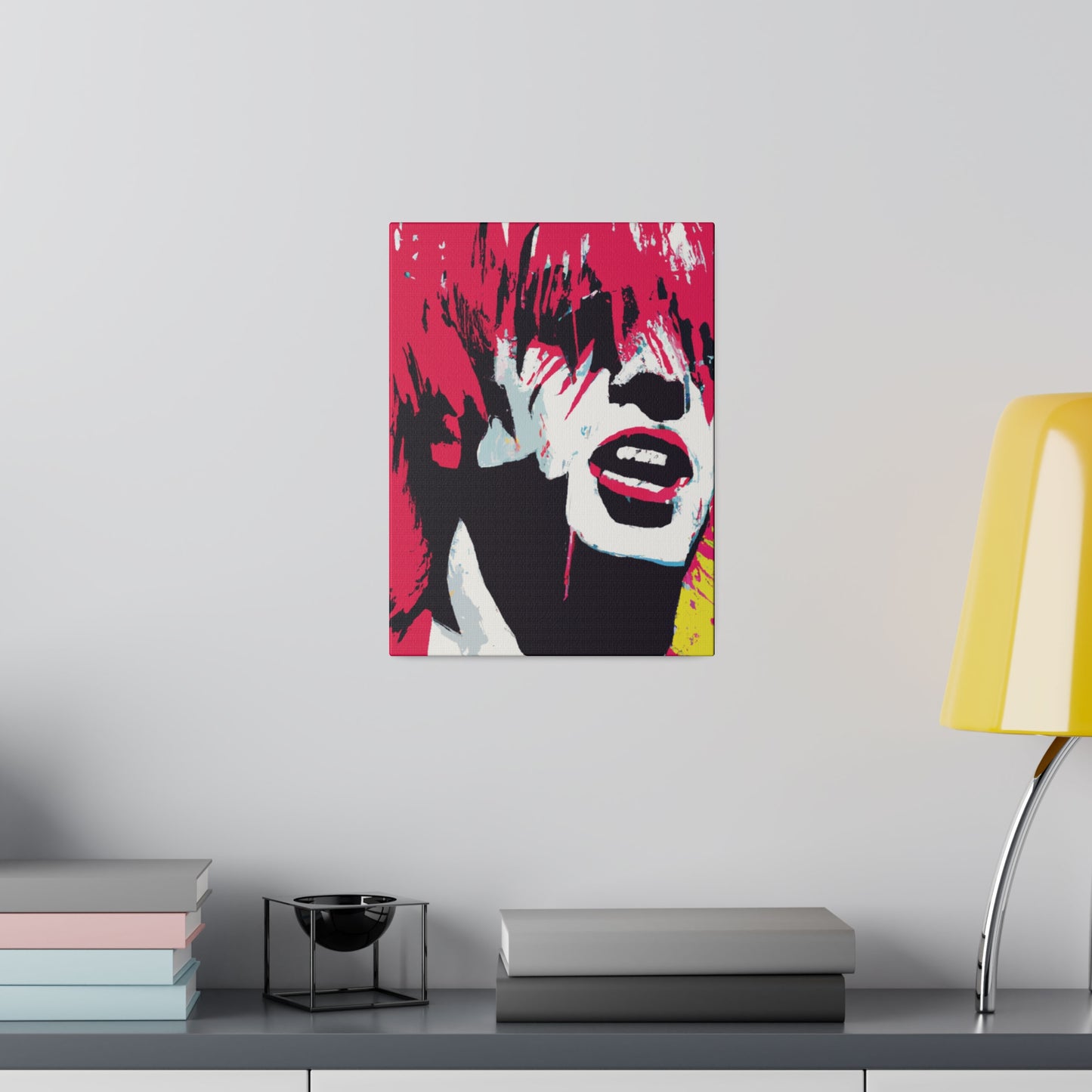 8269P - Rockstar Painting Print | Face | Abstract | Poster | Home Decor | Wall Art | Music Art | Canvas