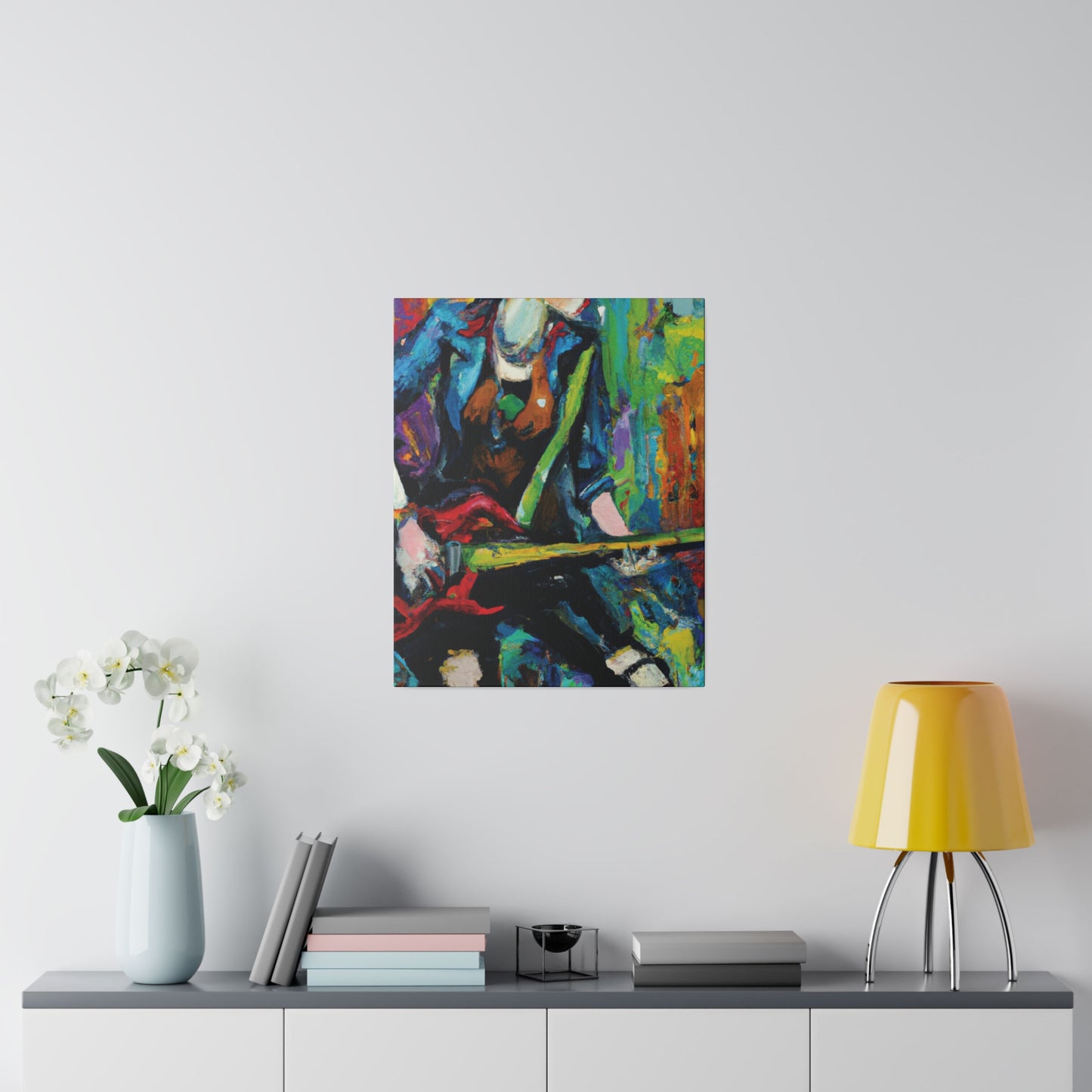 2285H - Rockstar Oil Painting Style Print | Poster | Home Decor | Wall Art | Music Art | Canvas