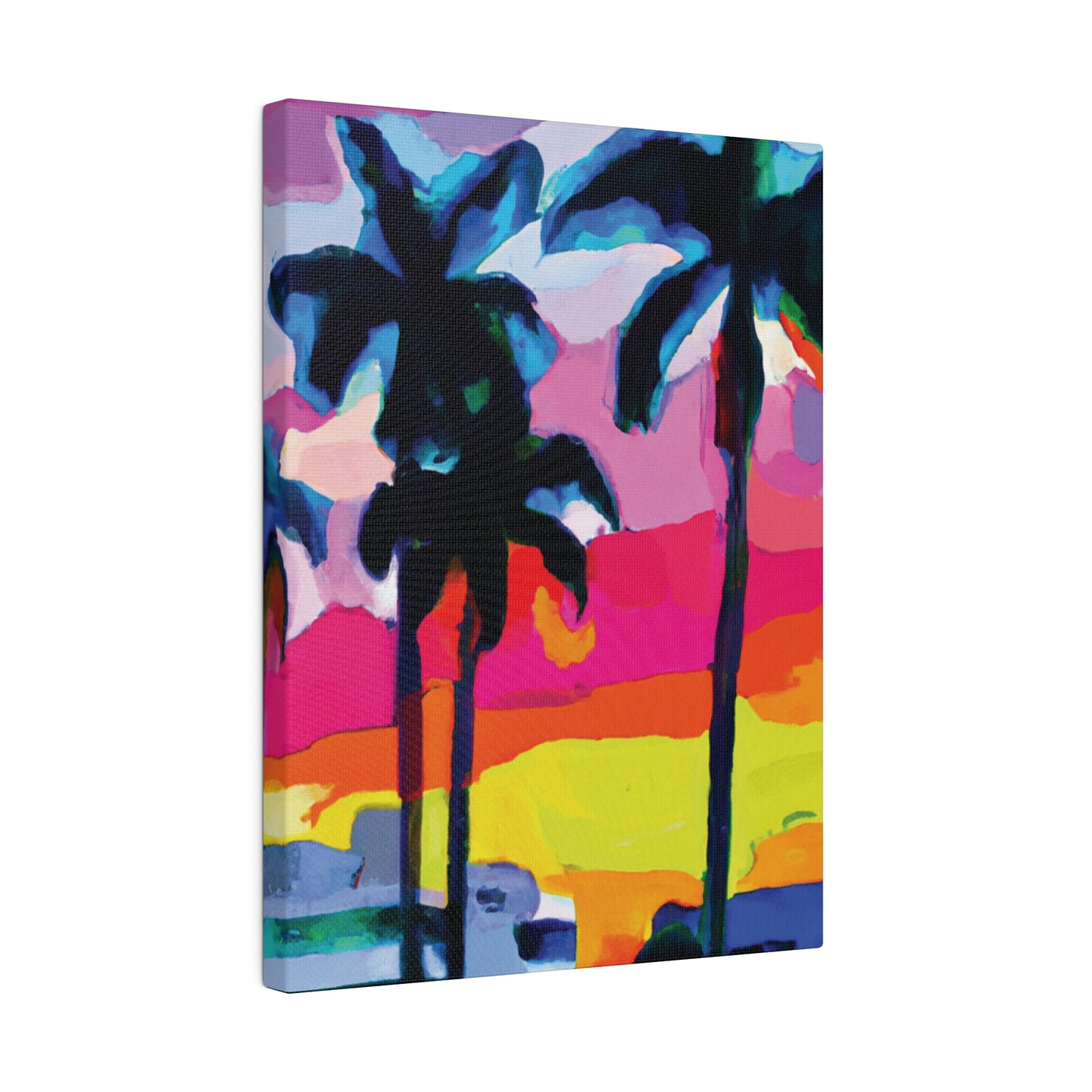 9342C - Miami Beach Sunset Painting Print | Miami | Beach | Sunset | Poster | Home Decor | Wall Art | Canvas