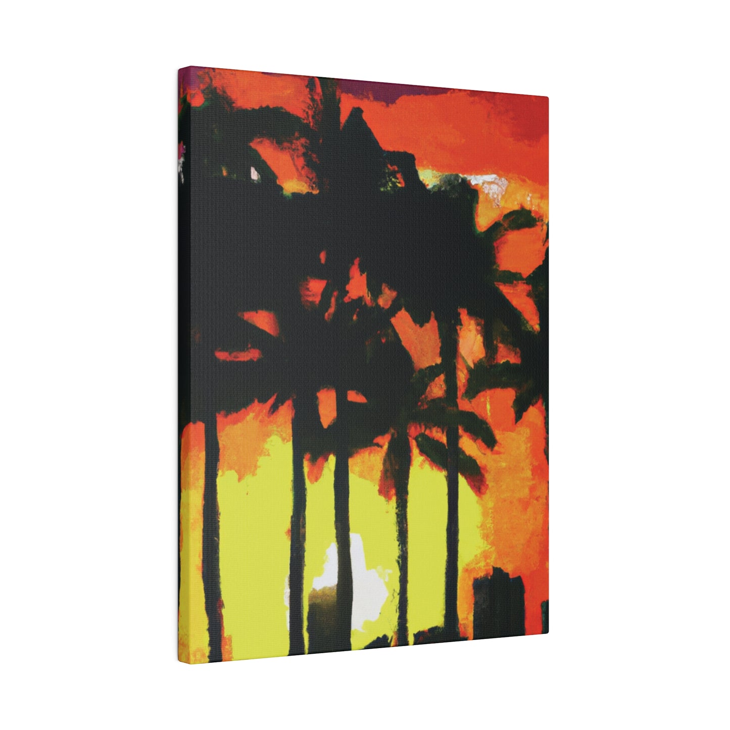 8291L - Miami Beach Sunset Painting Print | Miami | Beach | Sunset | Poster | Home Decor | Wall Art | Canvas