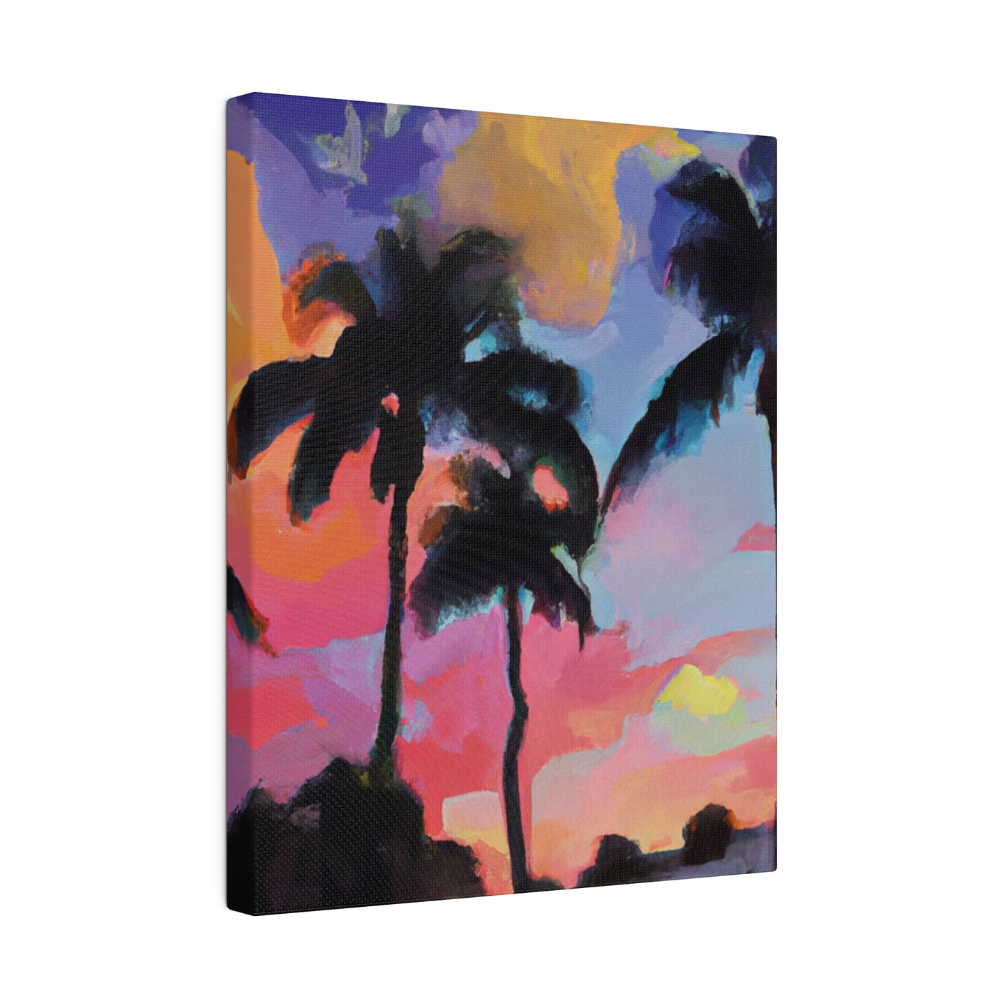 5334Q - Miami Beach Sunset Painting Print | Miami | Beach | Sunset | Poster | Home Decor | Wall Art | Canvas