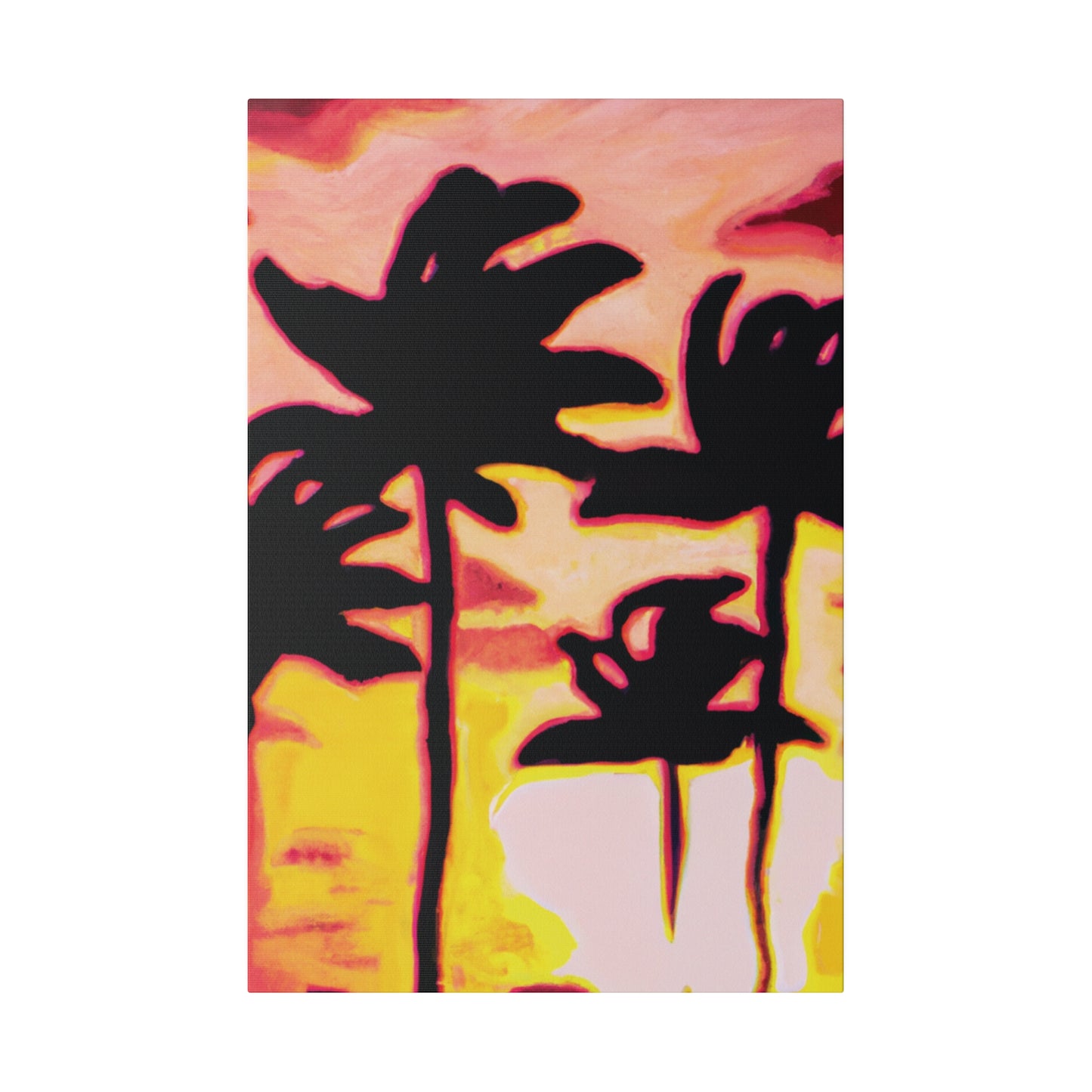 9329P - Miami Beach Sunset Painting Print | Miami | Beach | Sunset | Poster | Home Decor | Wall Art | Canvas