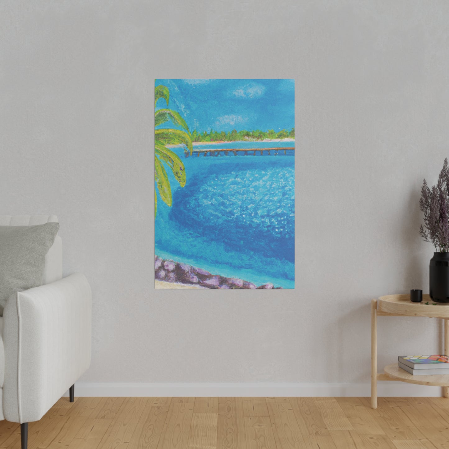 9462U - Bahamas Ocean Painting Print | Bahamas | Ocean | Beach | Poster | Home Decor | Wall Art | Canvas