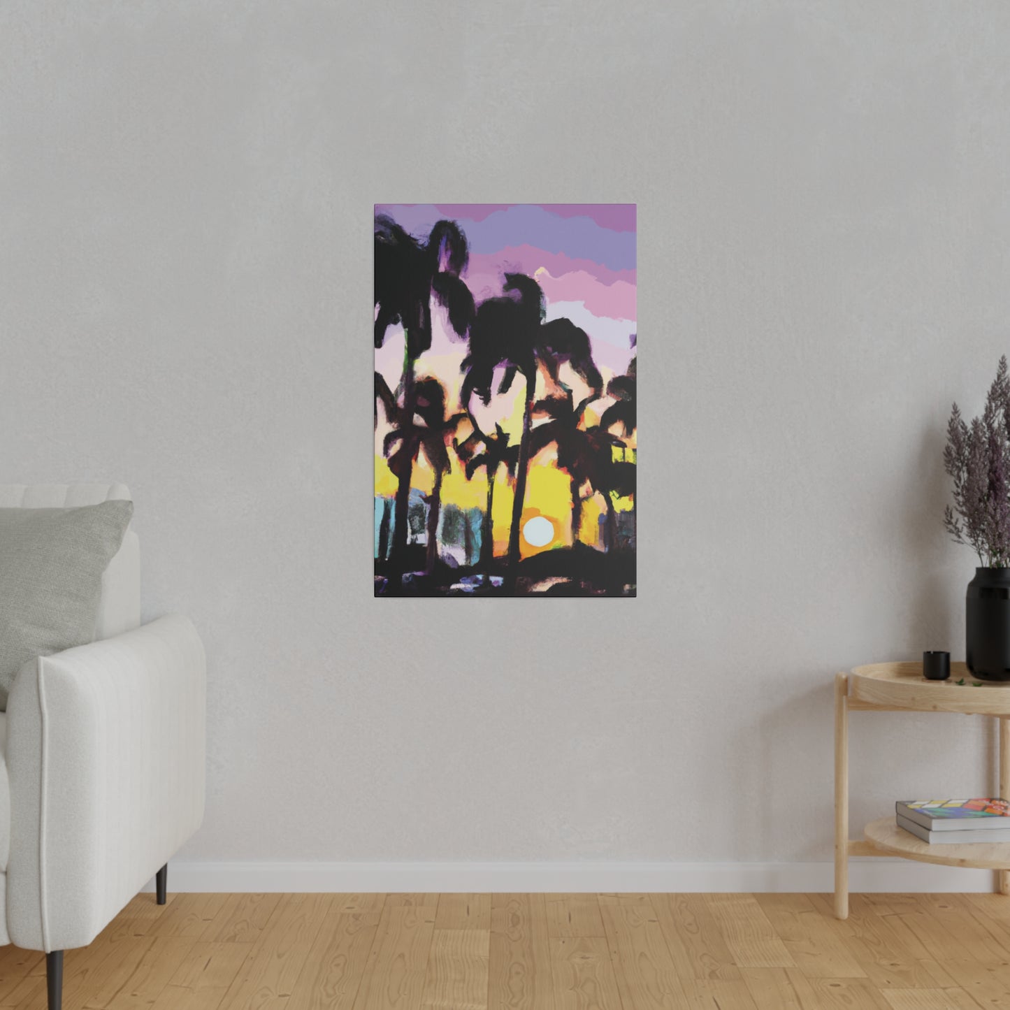 5231Y - Miami Beach Sunset Painting Print | Miami | Beach | Sunset | Poster | Home Decor | Wall Art | Canvas