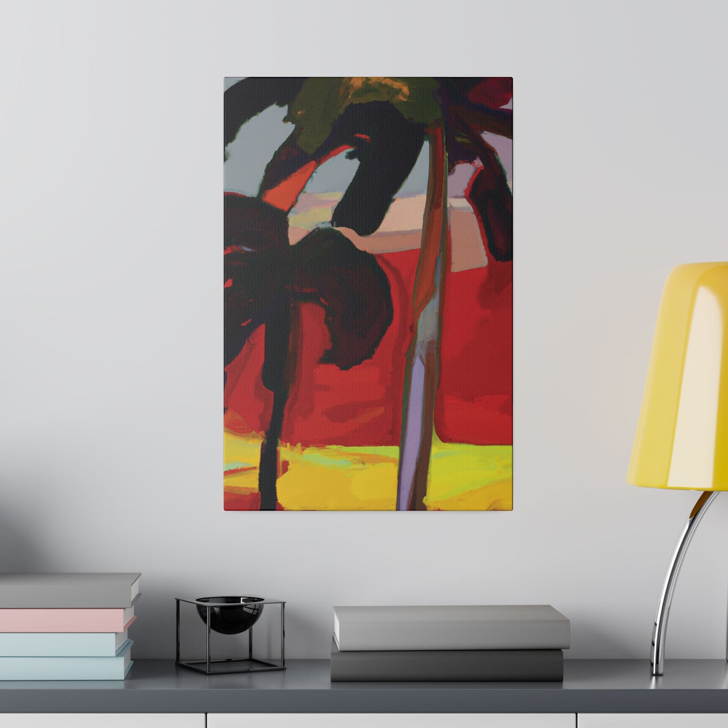 7849V - Miami Beach Sunset Painting Print | Miami | Beach | Sunset | Poster | Home Decor | Wall Art | Canvas