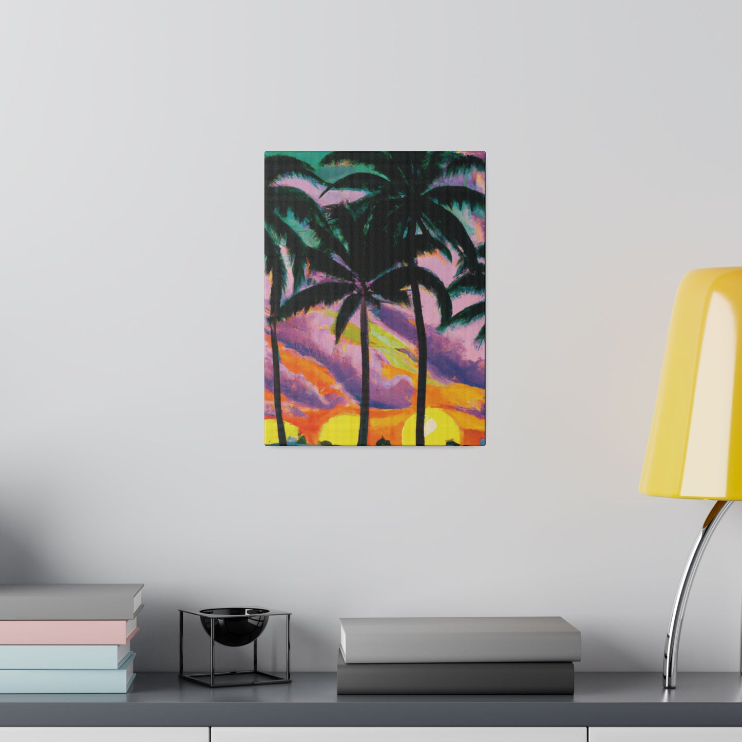 8789Q - Miami Beach Sunset Painting Print | Miami | Beach | Sunset | Poster | Home Decor | Wall Art | Canvas