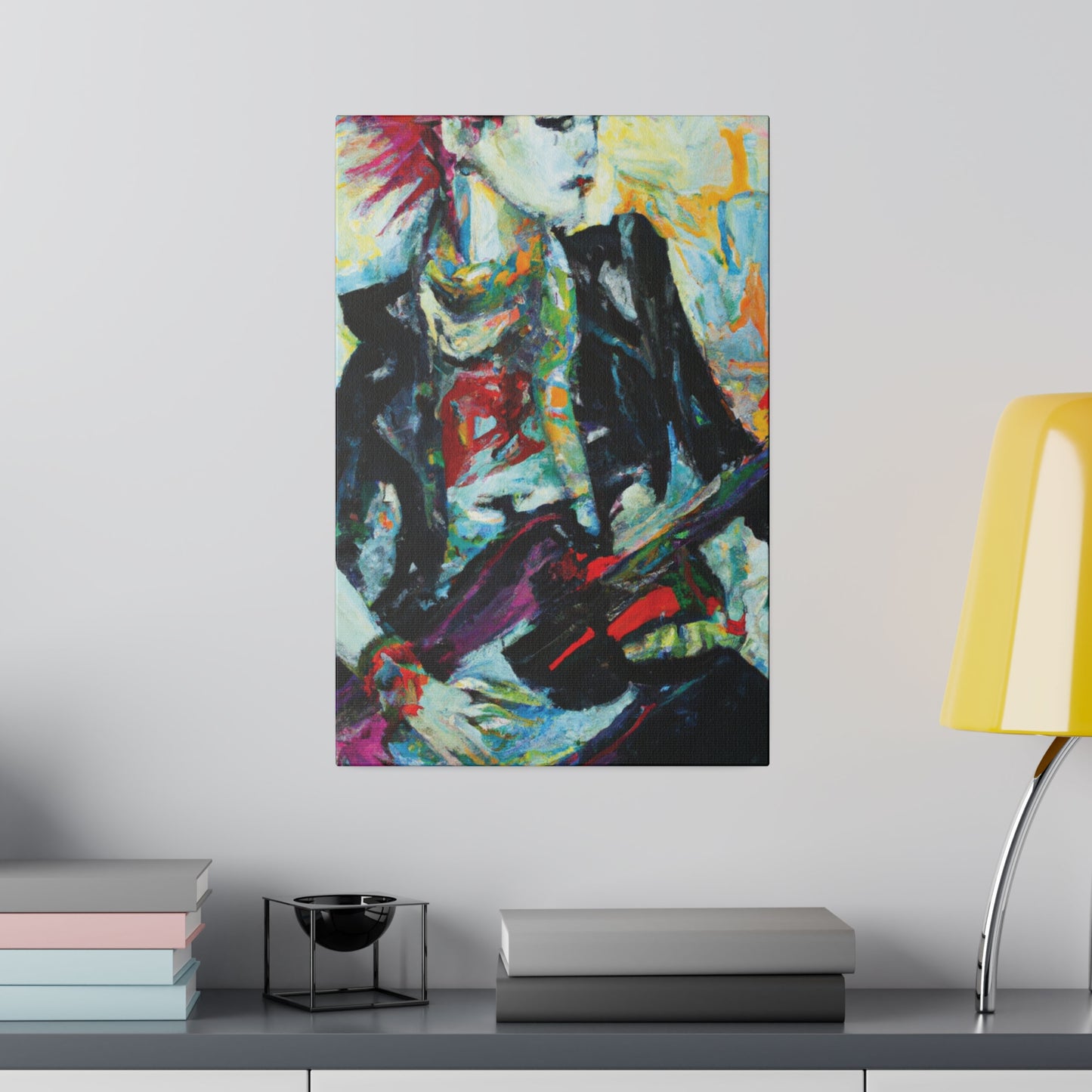 8915H - Rockstar Oil Painting Style Print | Poster | Home Decor | Wall Art | Music Art | Canvas