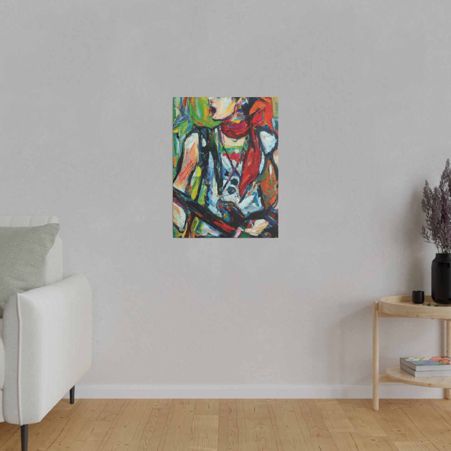 3713A - Rockstar Oil Painting Style Print | Poster | Home Decor | Wall Art | Music Art | Canvas