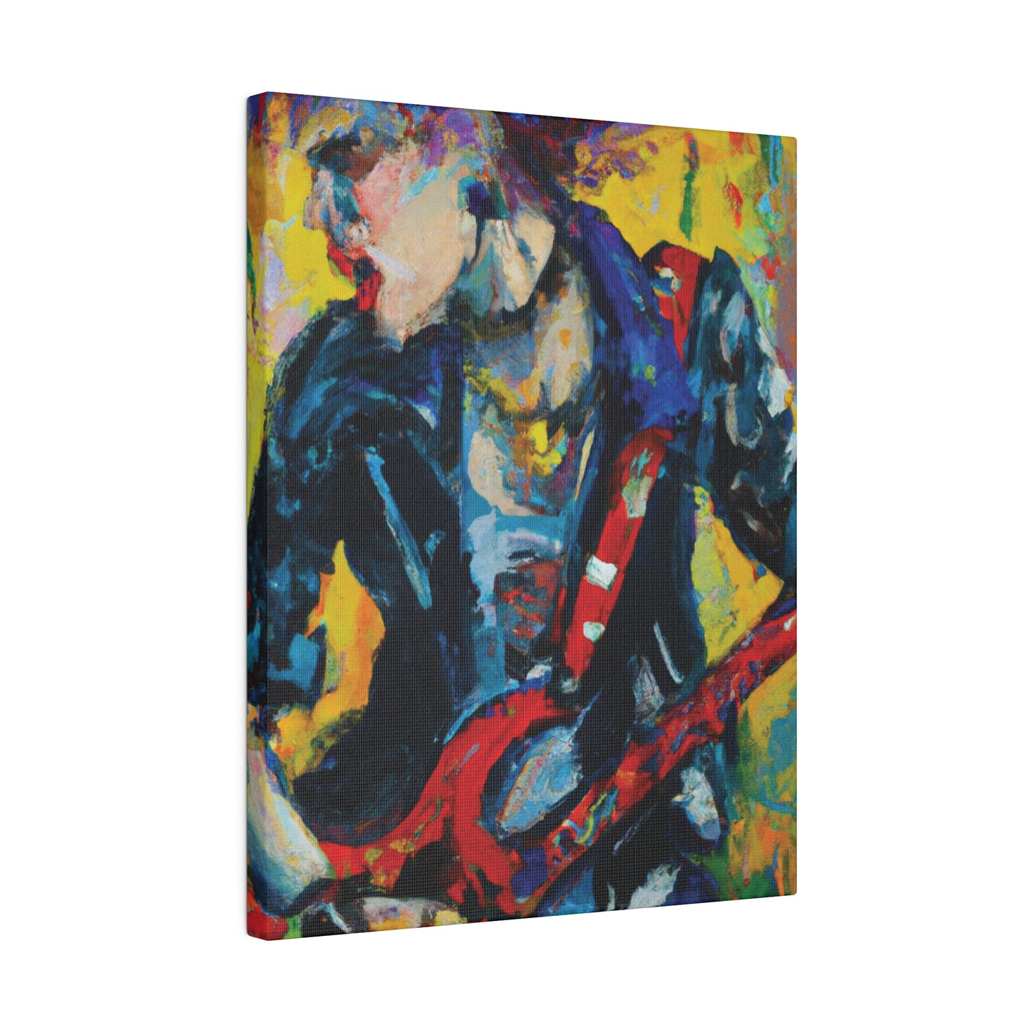 2249F - Rockstar Oil Painting Style Print | Poster | Home Decor | Wall Art | Music Art | Canvas