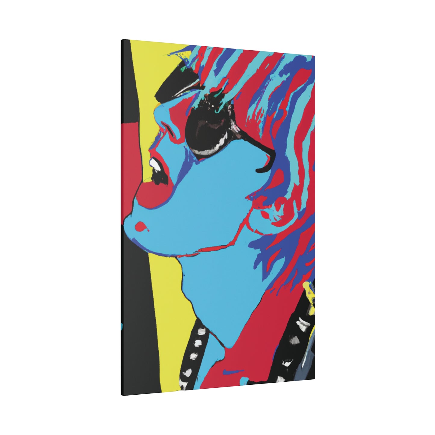 4238T - Rockstar Painting Print | Face | Abstract | Poster | Home Decor | Wall Art | Music Art | Canvas