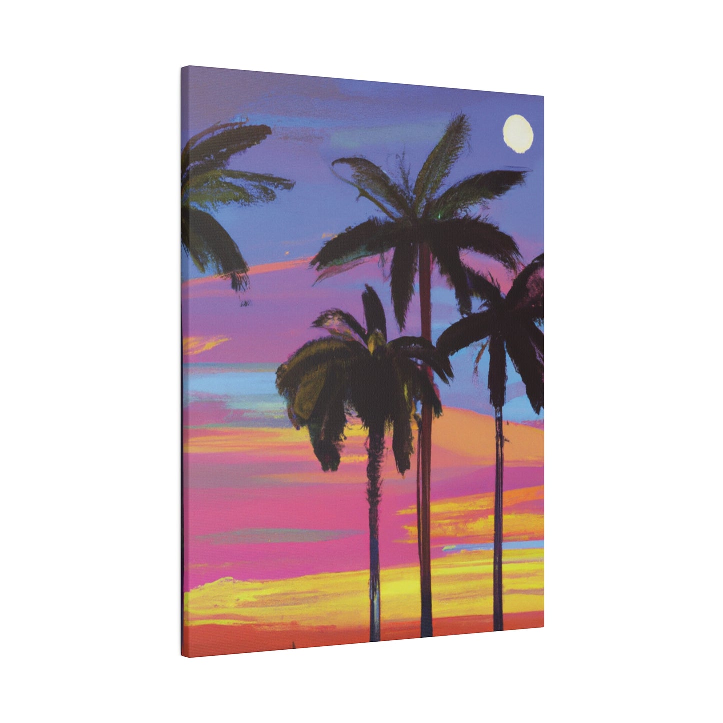 4360Y - Miami Beach Sunset Painting Print | Miami | Beach | Sunset | Poster | Home Decor | Wall Art | Canvas