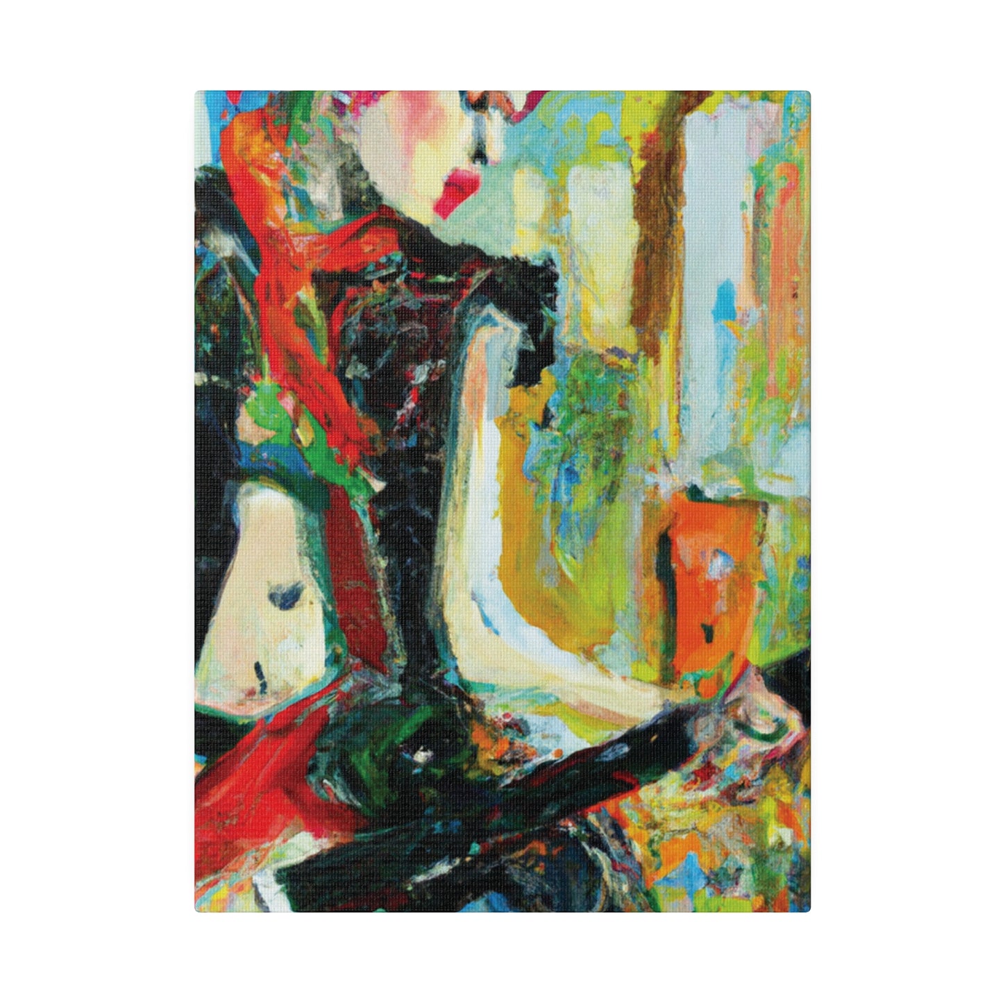 4824H - Rockstar Oil Painting Style Print | Poster | Home Decor | Wall Art | Music Art | Canvas