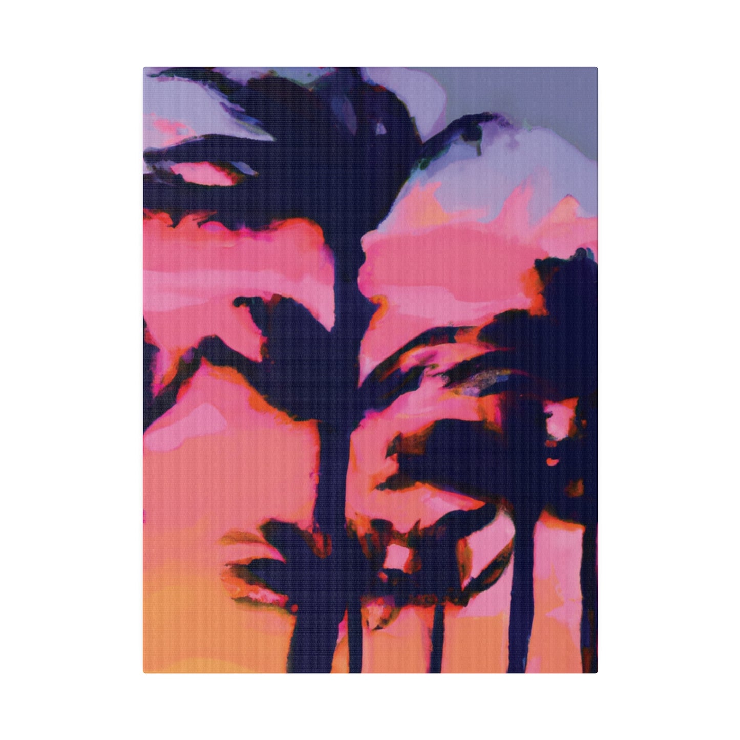 7993P - Miami Beach Sunset Painting Print | Miami | Beach | Sunset | Poster | Home Decor | Wall Art | Canvas