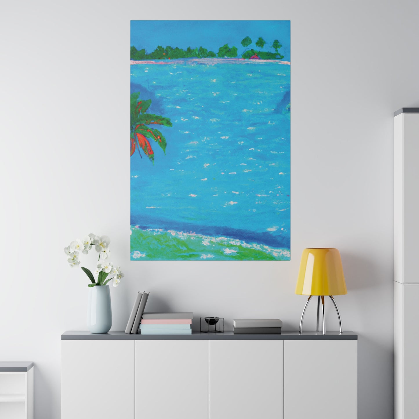 5286G - Bahamas Ocean Painting Print | Bahamas | Ocean | Beach | Poster | Home Decor | Wall Art | Canvas