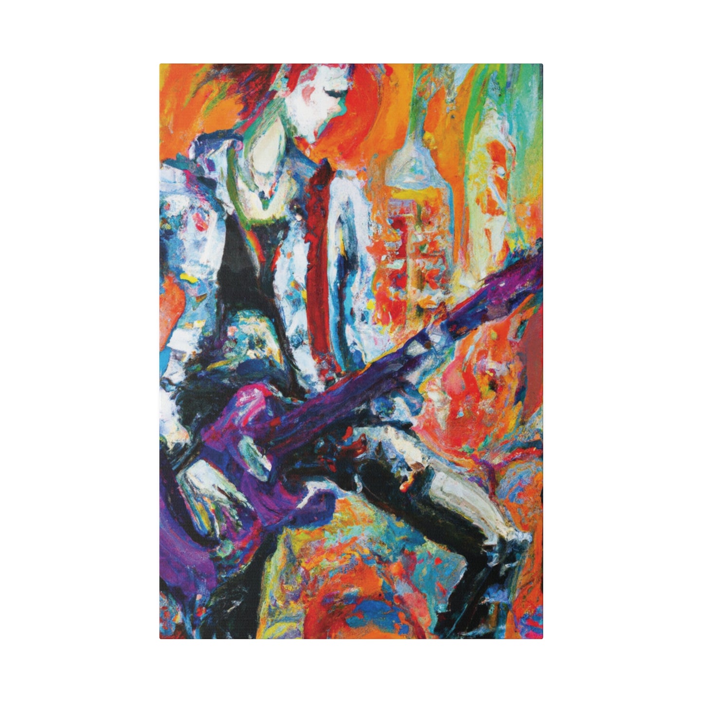 6891P - Rockstar Oil Painting Style Print | Poster | Home Decor | Wall Art | Music Art | Canvas