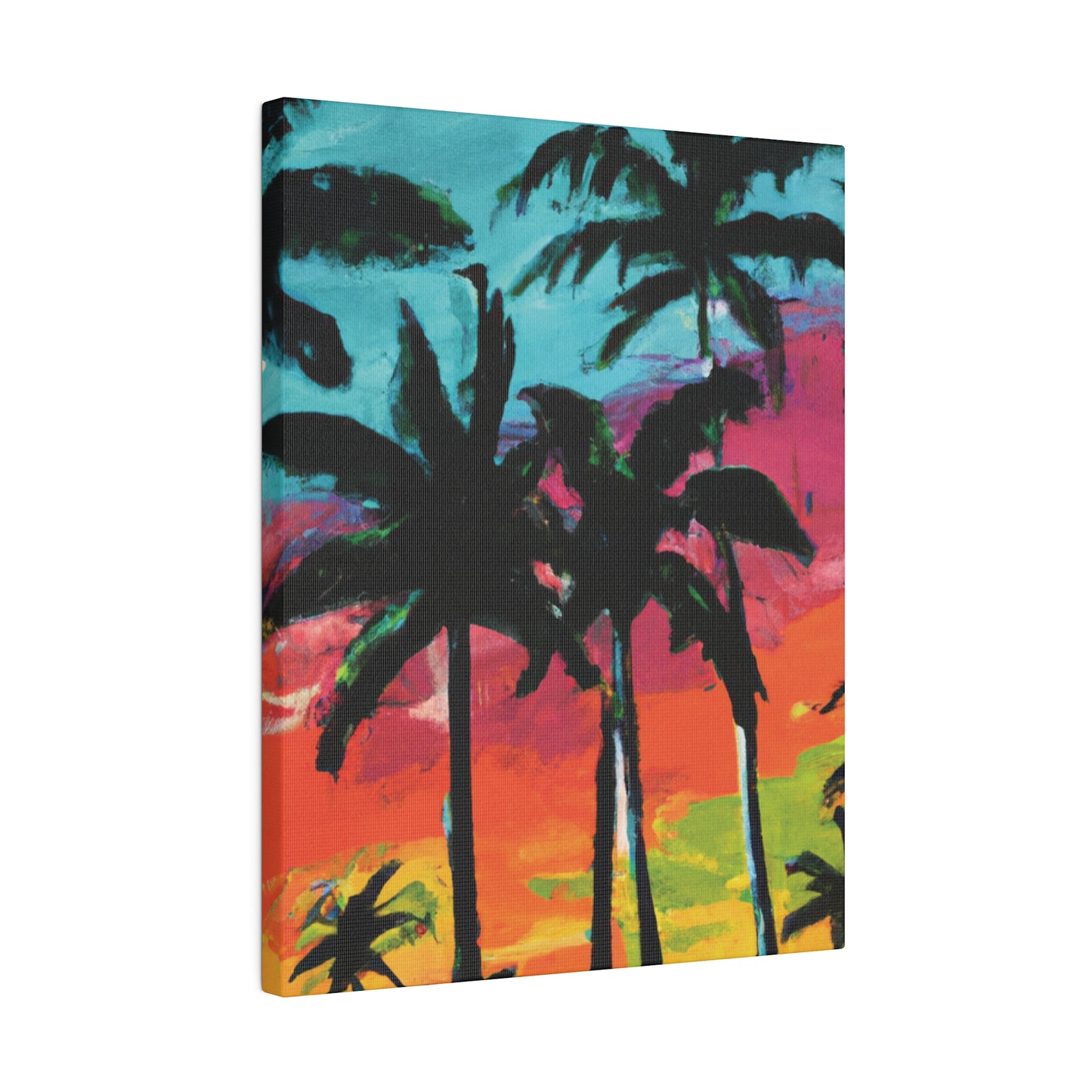 9761F - Miami Beach Sunset Painting Print | Miami | Beach | Sunset | Poster | Home Decor | Wall Art | Canvas