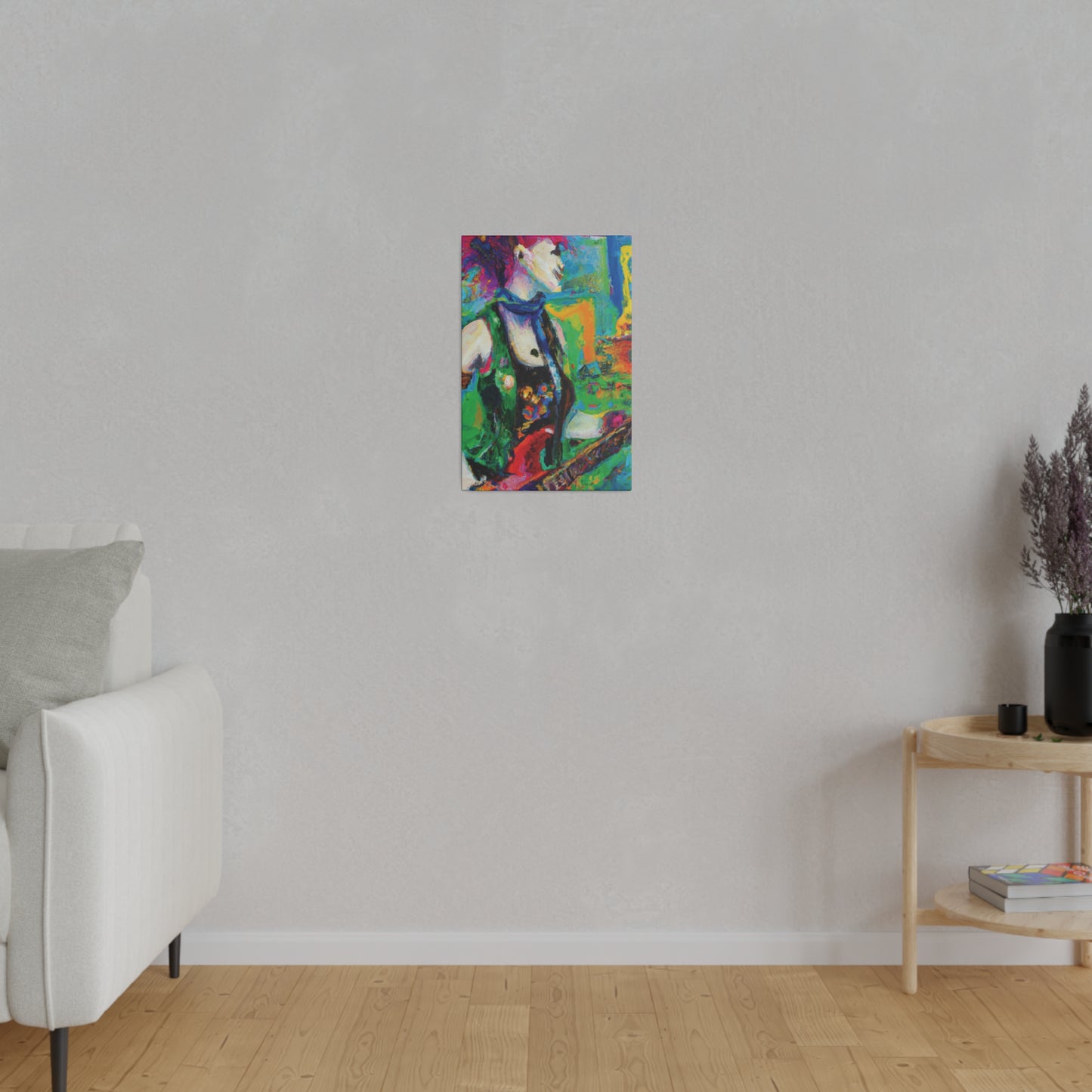 3467C - Rockstar Oil Painting Style Print | Poster | Home Decor | Wall Art | Music Art | Canvas