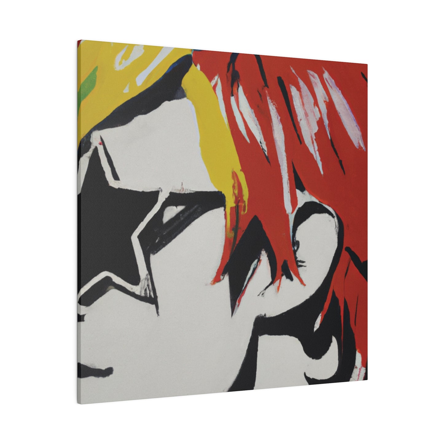 2697V - Rockstar Painting Print | Face | Abstract | Poster | Home Decor | Wall Art | Music Art | Canvas