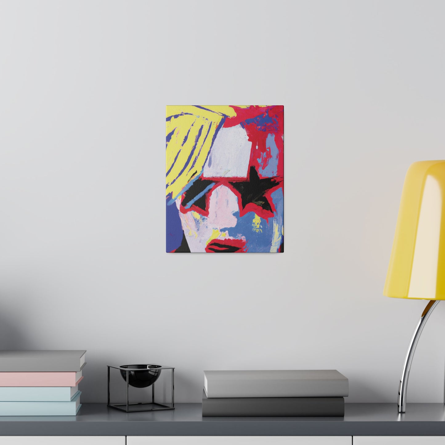 4762T - Rockstar Painting Print | Face | Abstract | Poster | Home Decor | Wall Art | Music Art | Canvas