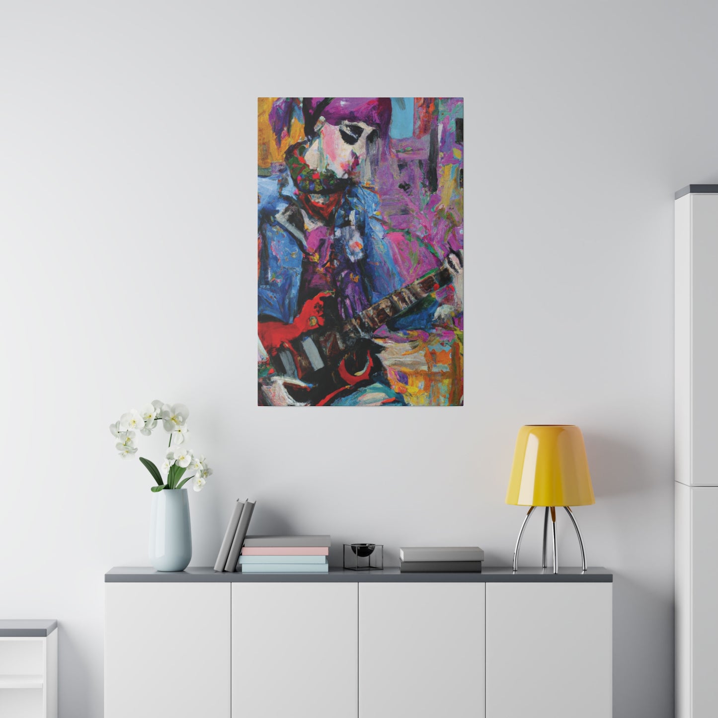 9210O - Rockstar Oil Painting Style Print | Poster | Home Decor | Wall Art | Music Art | Canvas