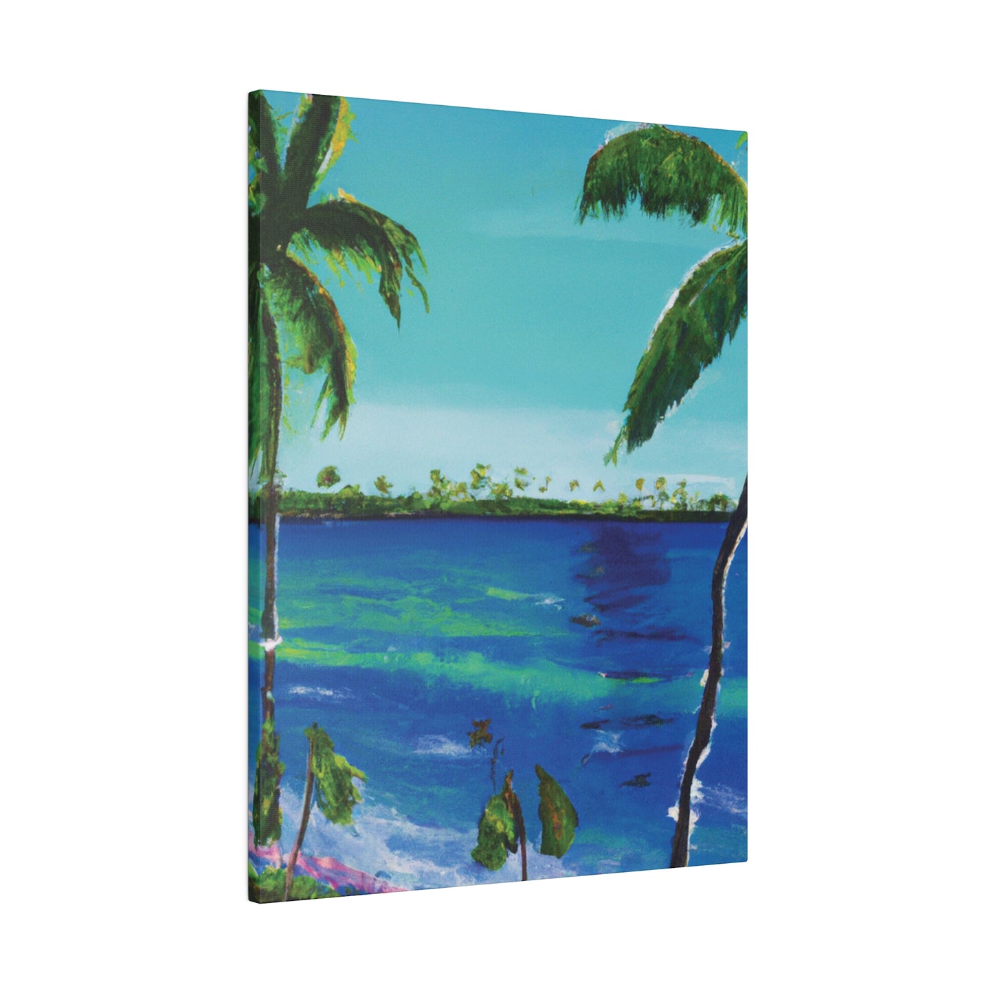 5491V - Bahamas Ocean Painting Print | Bahamas | Ocean | Beach | Poster | Home Decor | Wall Art | Canvas