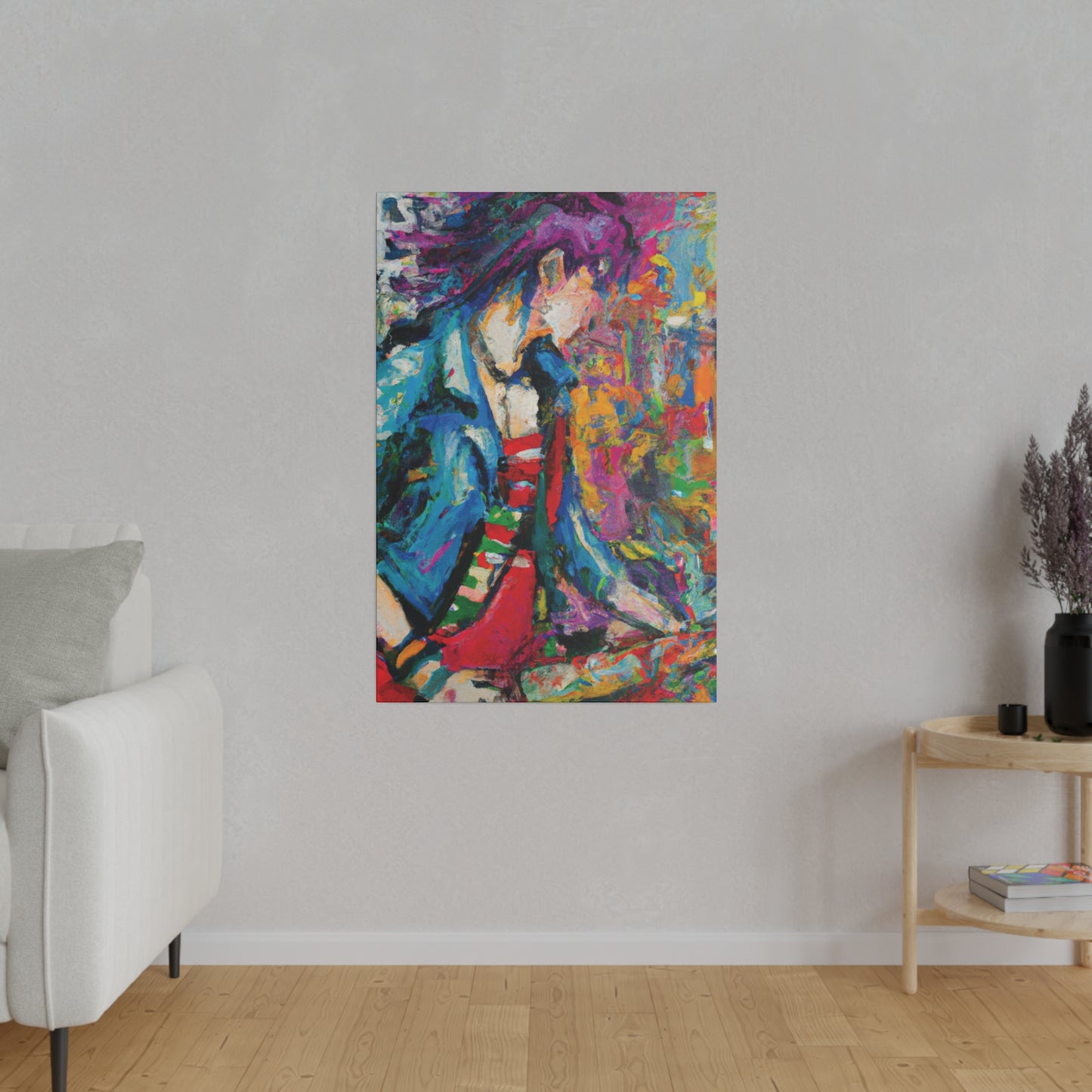 3863M - Rockstar Oil Painting Style Print | Poster | Home Decor | Wall Art | Music Art | Canvas