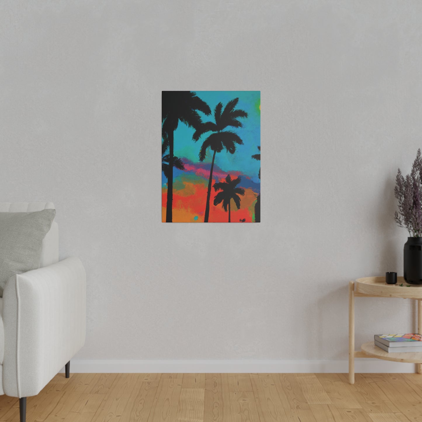 2838A - Miami Beach Sunset Painting Print | Miami | Beach | Sunset | Poster | Home Decor | Wall Art | Canvas