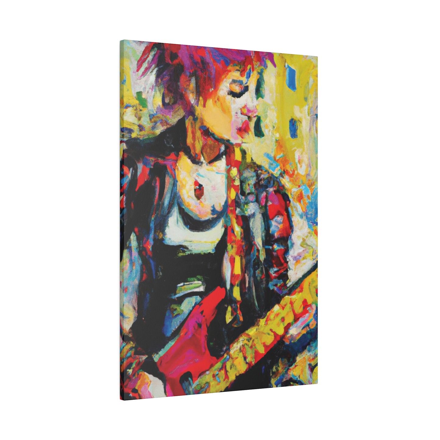 8768U - Rockstar Oil Painting Style Print | Poster | Home Decor | Wall Art | Music Art | Canvas