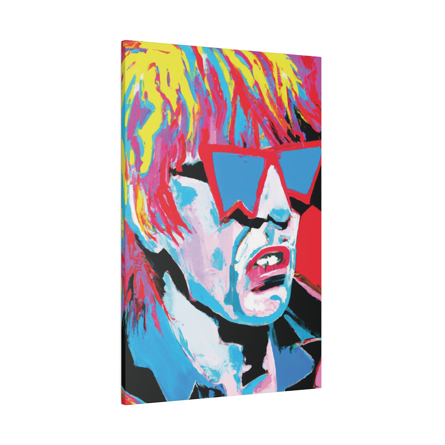 8517X - Rockstar Painting Print | Face | Abstract | Poster | Home Decor | Wall Art | Music Art | Canvas