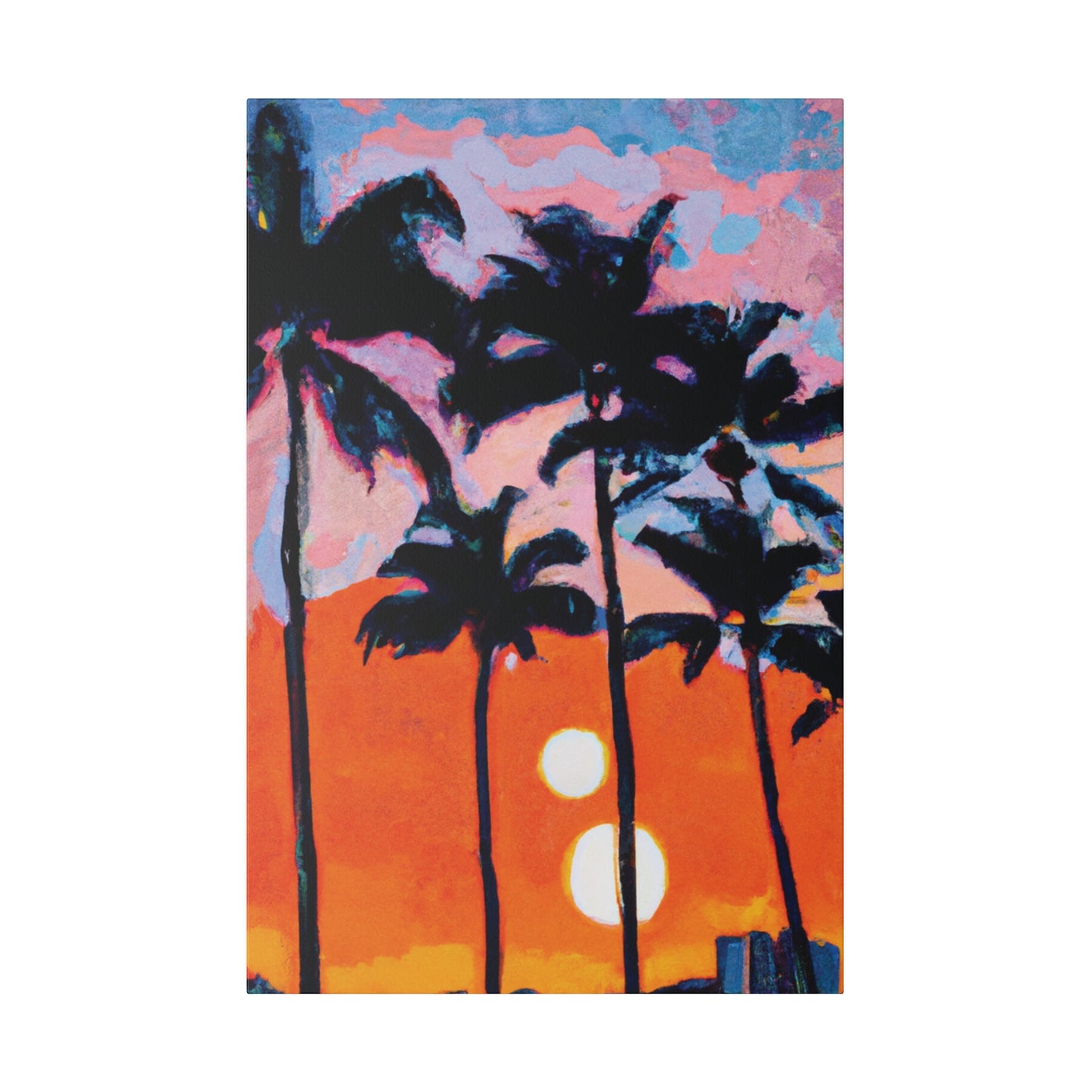 5347Z - Miami Beach Sunset Painting Print | Miami | Beach | Sunset | Poster | Home Decor | Wall Art | Canvas