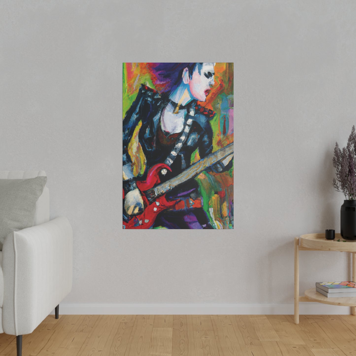 3315A - Rockstar Oil Painting Style Print | Poster | Home Decor | Wall Art | Music Art | Canvas