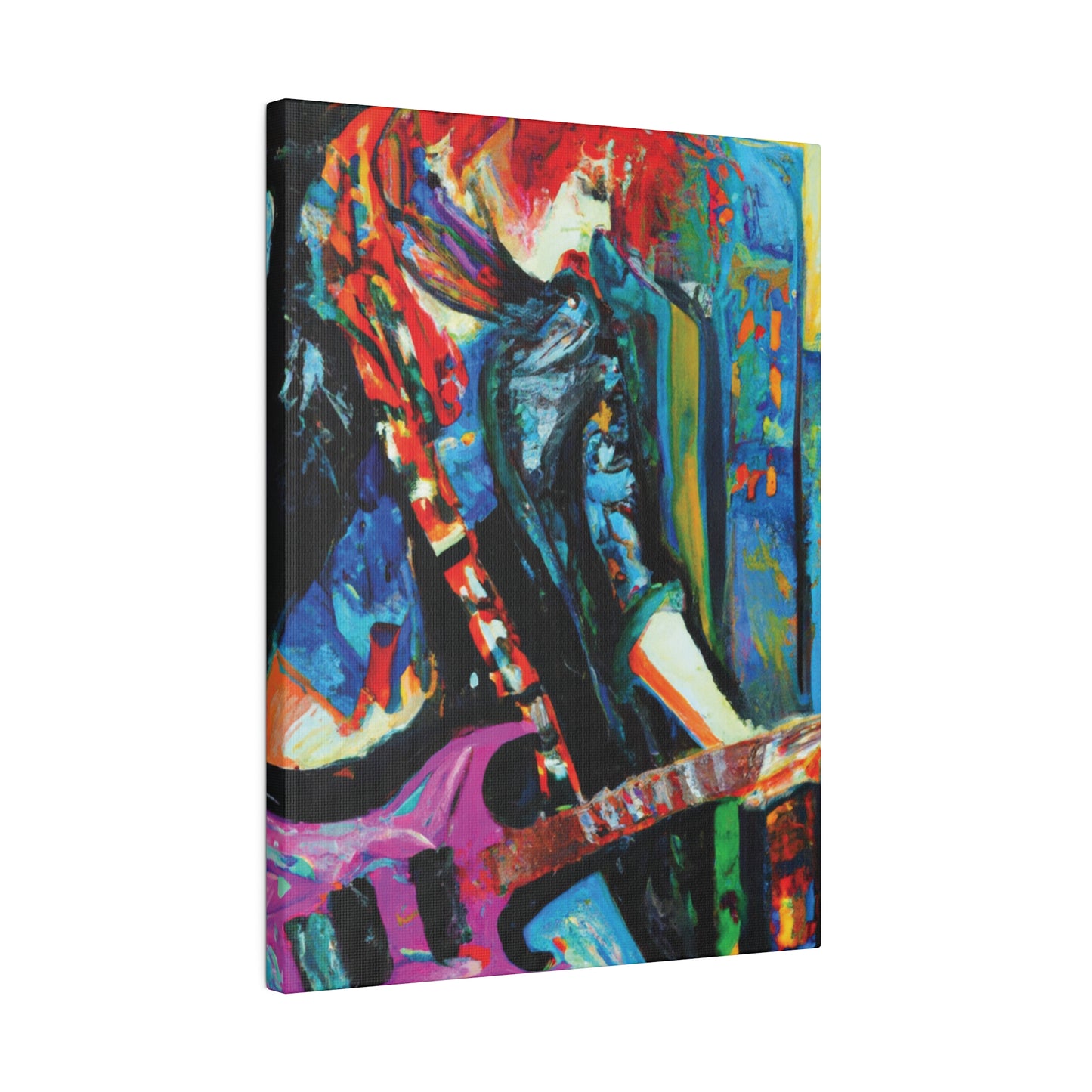 8461D - Rockstar Oil Painting Style Print | Poster | Home Decor | Wall Art | Music Art | Canvas