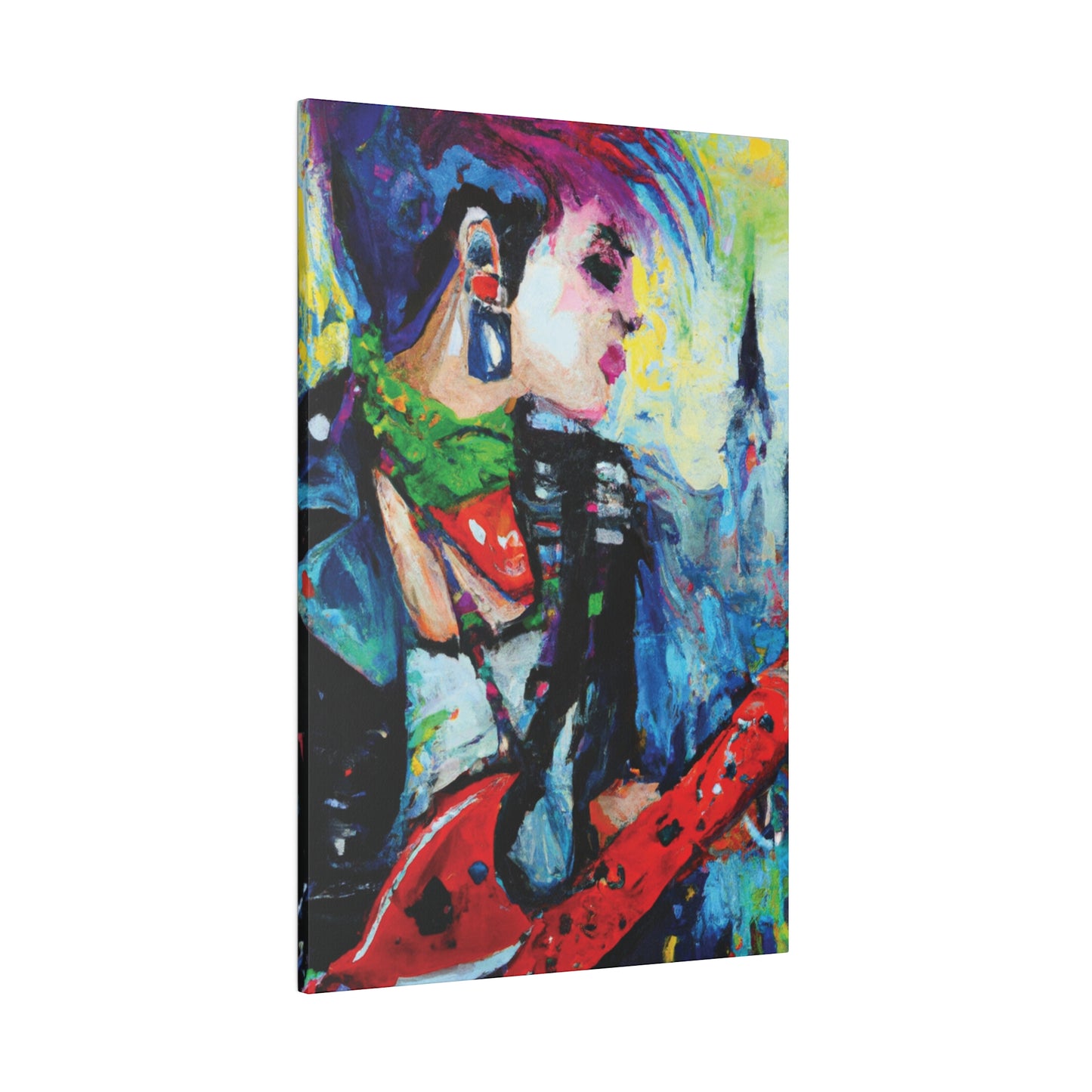 2183C - Rockstar Oil Painting Style Print | Poster | Home Decor | Wall Art | Music Art | Canvas