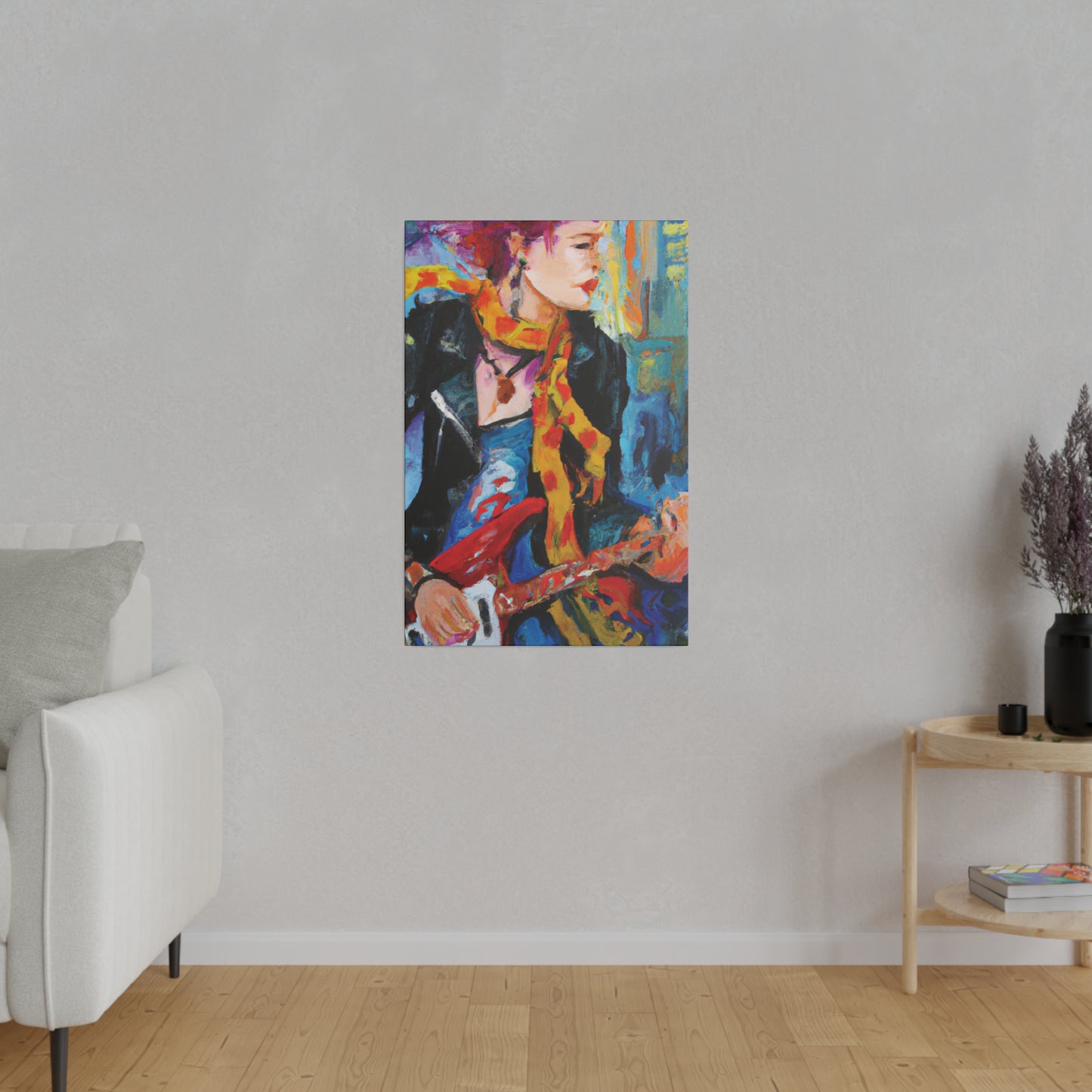 6234X - Rockstar Oil Painting Style Print | Poster | Home Decor | Wall Art | Music Art | Canvas