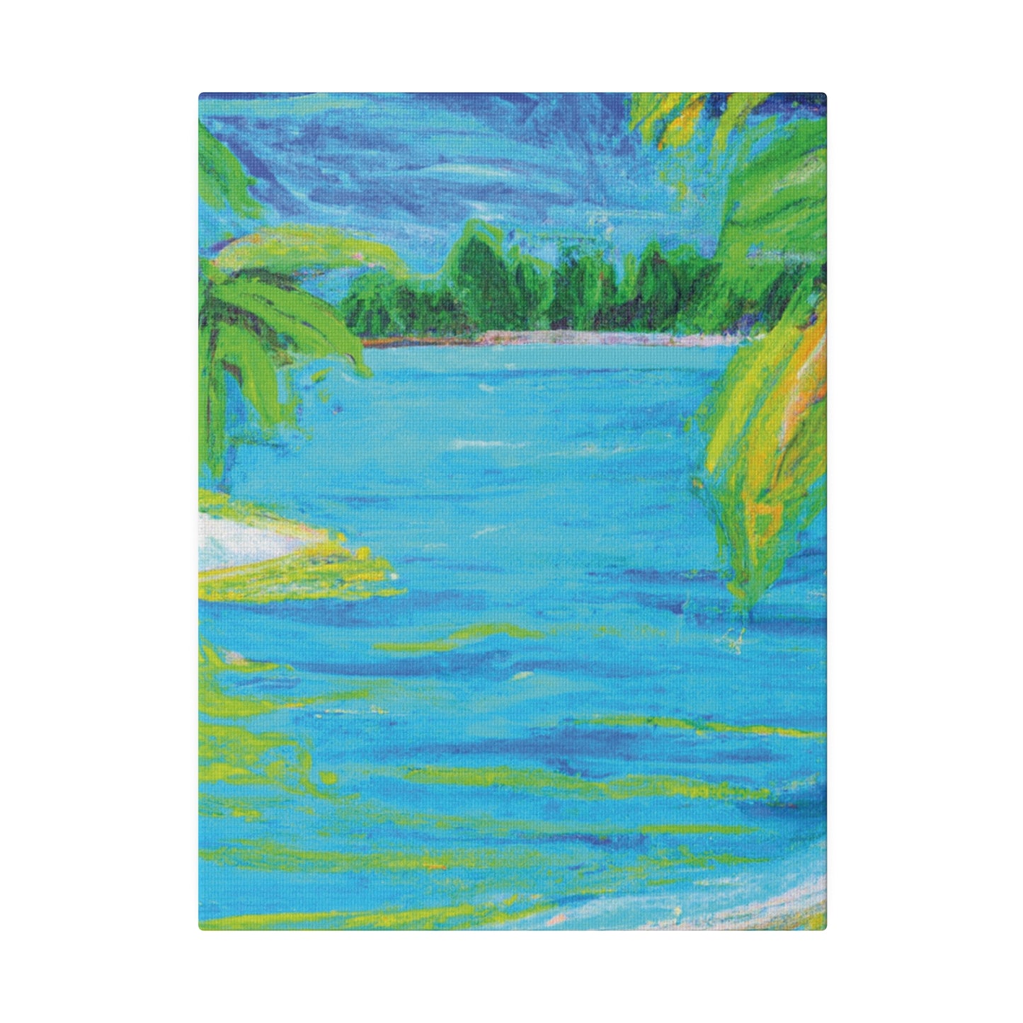 9709k - Bahamas Ocean Painting Print | Bahamas | Ocean | Beach | Poster | Home Decor | Wall Art | Canvas
