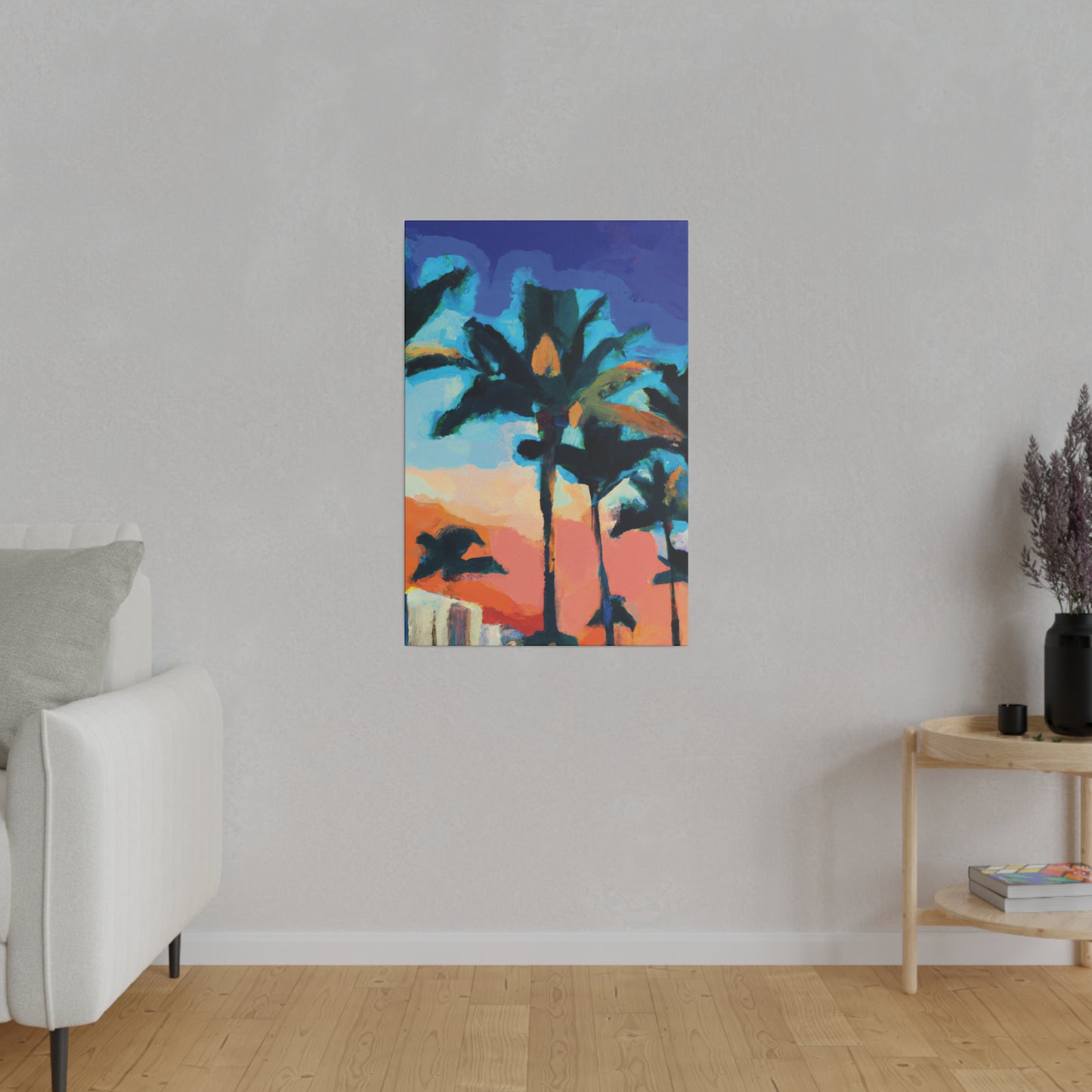 5637G - Miami Beach Sunset Painting Print | Miami | Beach | Sunset | Poster | Home Decor | Wall Art | Canvas