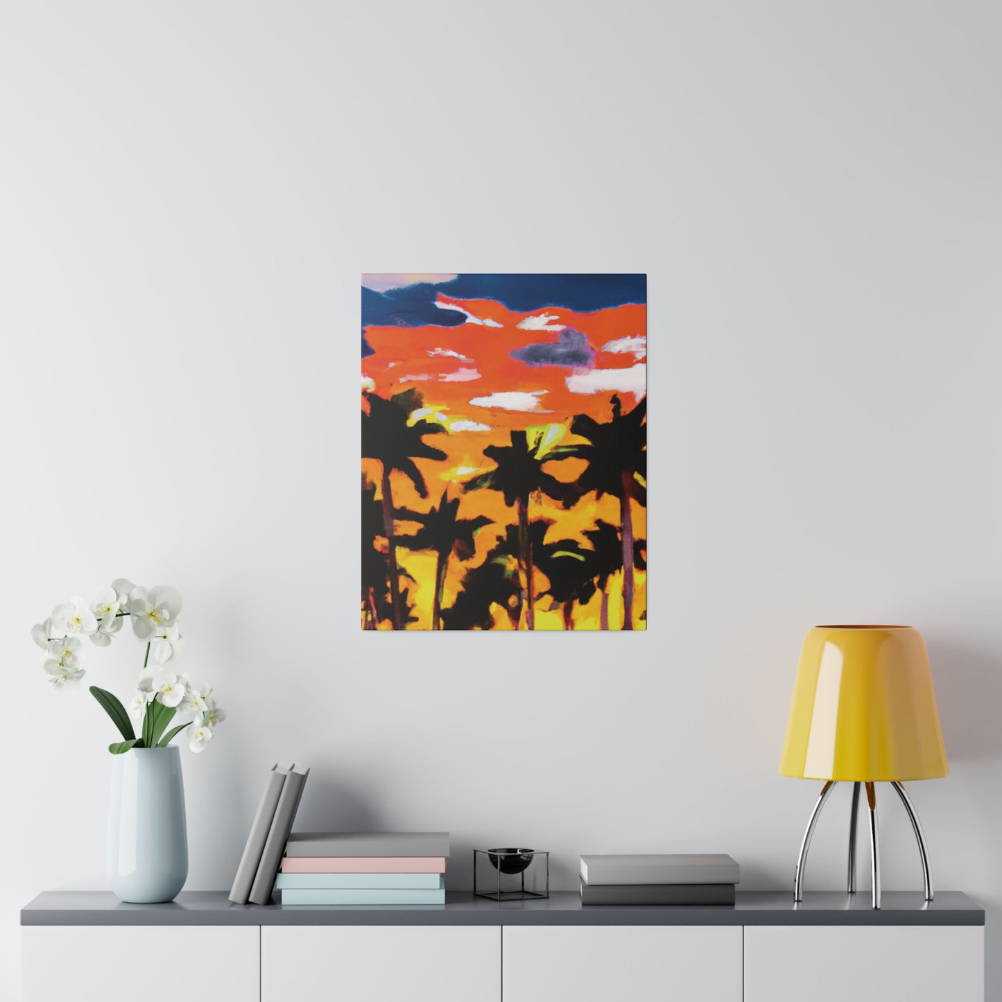 8206A - Miami Beach Sunset Painting Print | Miami | Beach | Sunset | Poster | Home Decor | Wall Art | Canvas