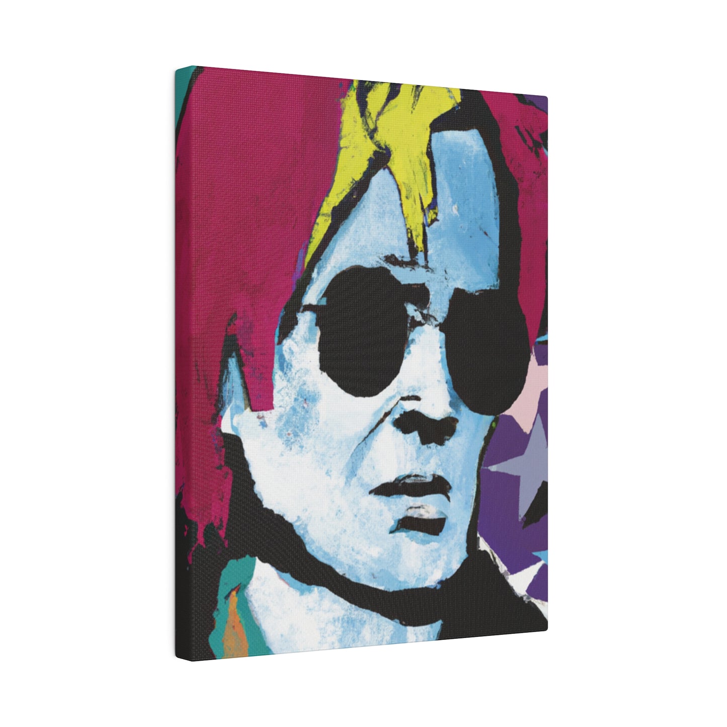 7157H - Rockstar Painting Print | Face | Abstract | Poster | Home Decor | Wall Art | Music Art | Canvas