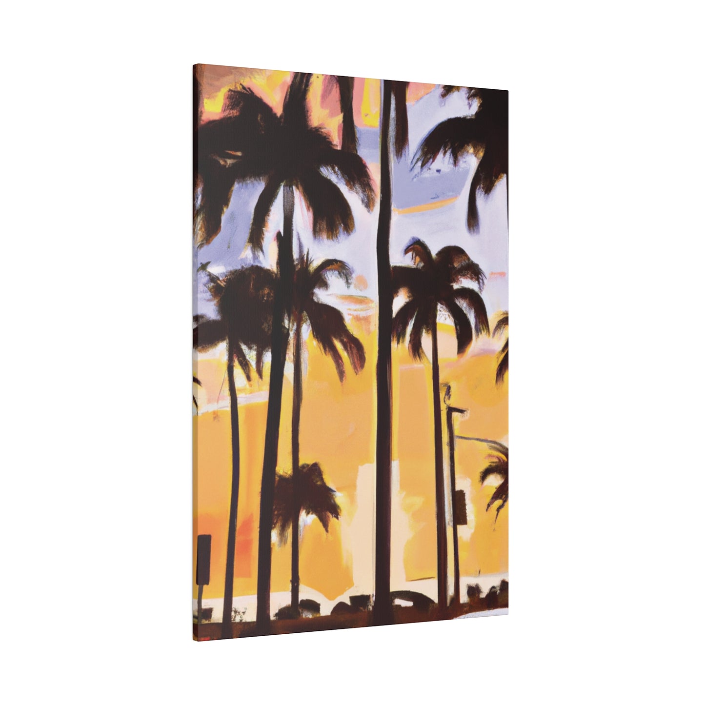 8392O - Miami Beach Sunset Painting Print | Miami | Beach | Sunset | Poster | Home Decor | Wall Art | Canvas