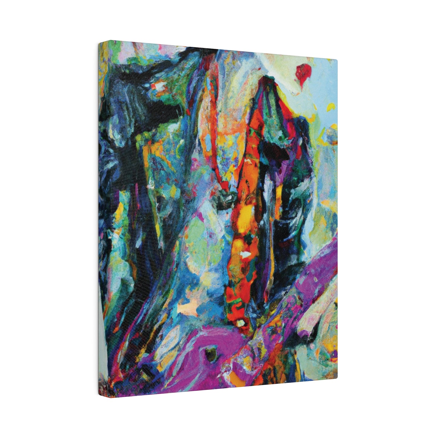 9351Q - Rockstar Oil Painting Style Print | Poster | Home Decor | Wall Art | Music Art | Canvas