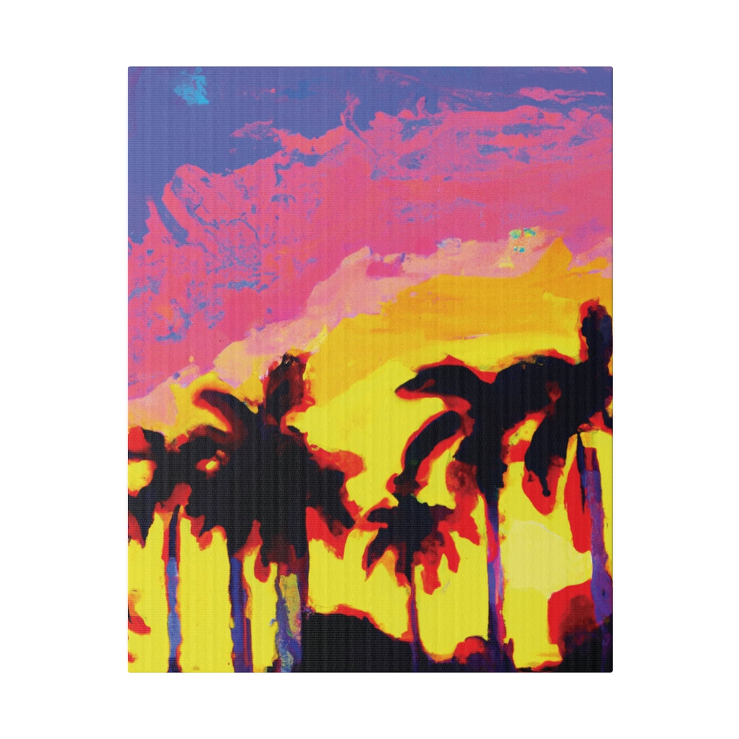 9284G - Miami Beach Sunset Painting Print | Miami | Beach | Sunset | Poster | Home Decor | Wall Art | Canvas