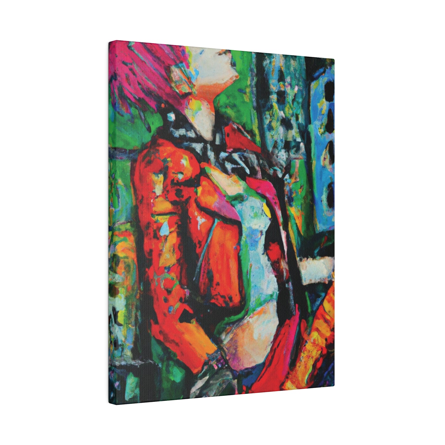 8573P - Rockstar Oil Painting Style Print | Poster | Home Decor | Wall Art | Music Art | Canvas