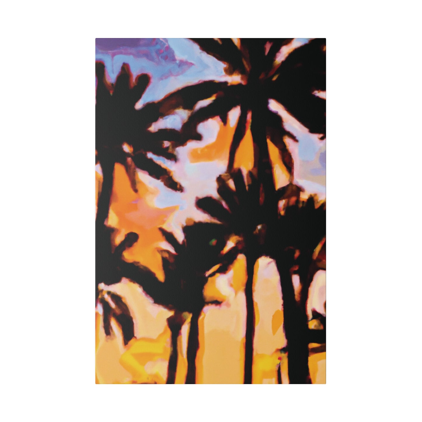 6159K - Miami Beach Sunset Painting Print | Miami | Beach | Sunset | Poster | Home Decor | Wall Art | Canvas