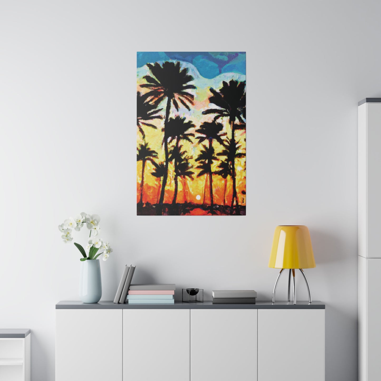 4555V - Miami Beach Sunset Painting Print | Miami | Beach | Sunset | Poster | Home Decor | Wall Art | Canvas