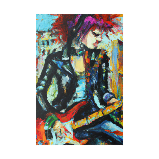 5127K - Rockstar Oil Painting Style Print | Poster | Home Decor | Wall Art | Music Art | Canvas