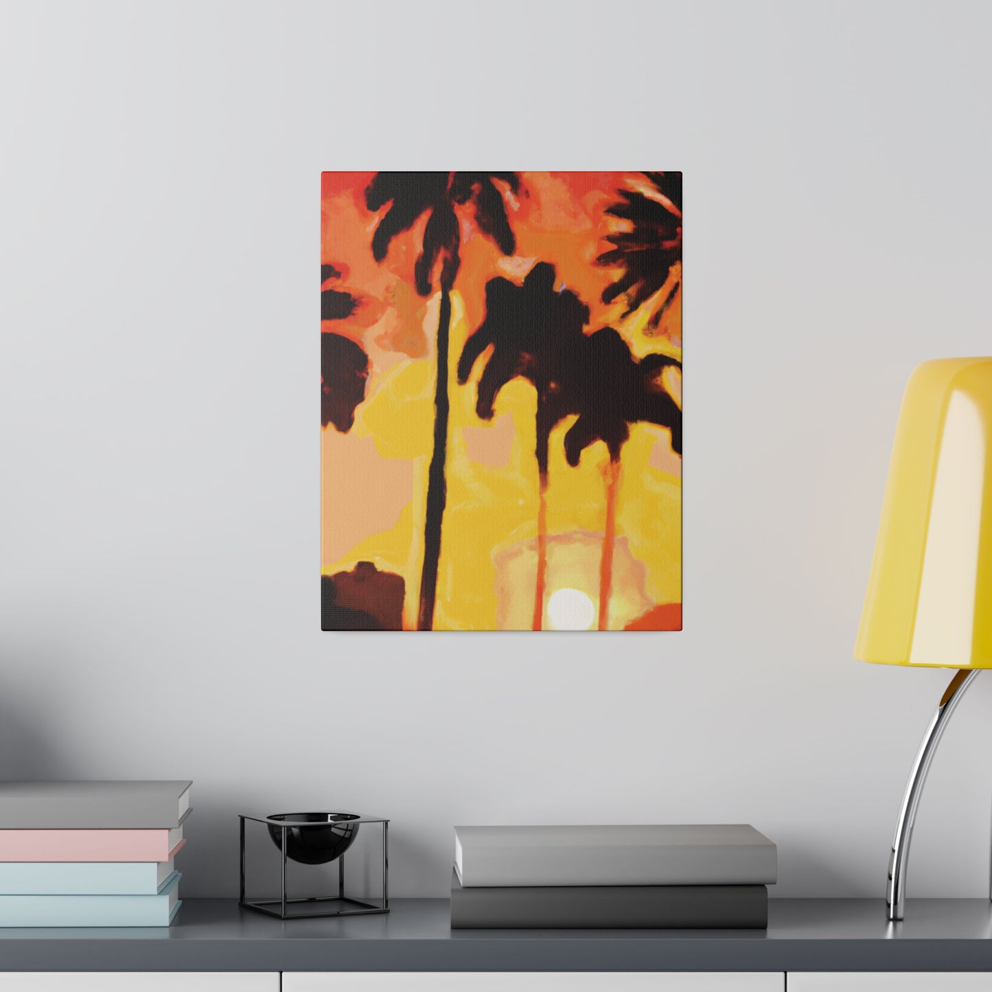 3259B - Miami Beach Sunset Painting Print | Miami | Beach | Sunset | Poster | Home Decor | Wall Art | Canvas