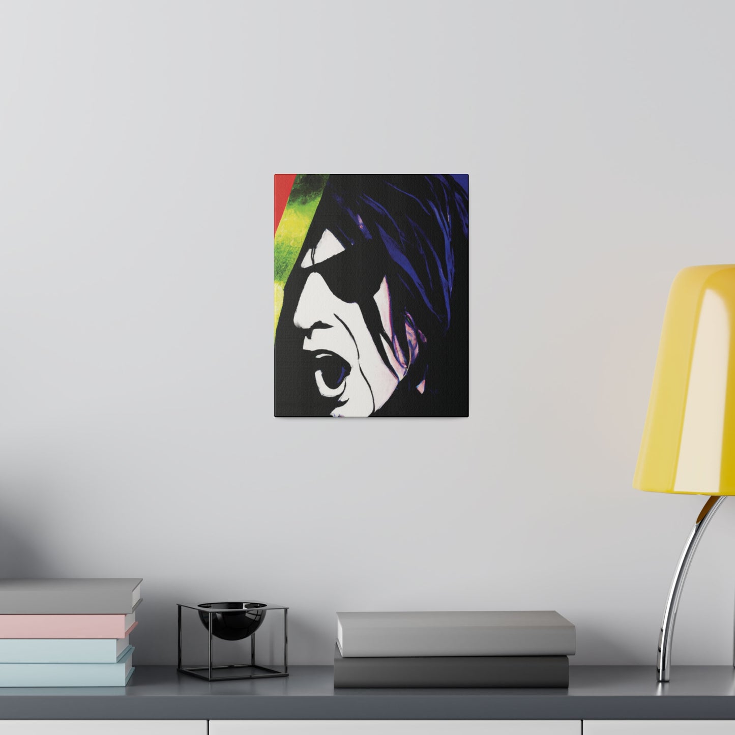 1890A - Rockstar Painting Print | Face | Abstract | Poster | Home Decor | Wall Art | Music Art | Canvas