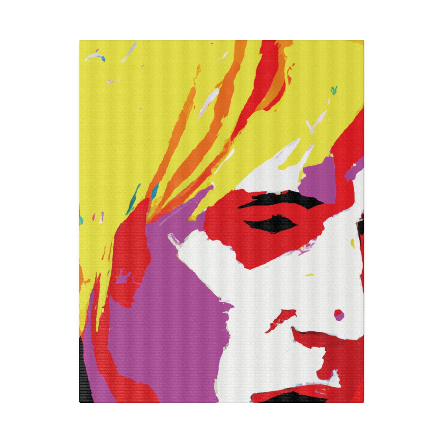 175X - Rockstar Painting Print | Face | Abstract | Poster | Home Decor | Wall Art | Music Art | Canvas